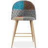Buy Patchwork Upholstered Stool - Scandinavian Style - 63cm -  Bennett  Multicolour 61292 - in the EU