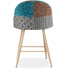 Buy Patchwork Upholstered Stool - Scandinavian Style - 63cm -  Bennett  Multicolour 61292 in the Europe