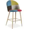 Buy Patchwork Upholstered Stool - Scandinavian Style - 66cm - Bennett  Multicolour 61293 in the Europe
