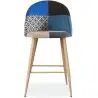 Buy Patchwork Upholstered Stool - Scandinavian Style - 66cm - Bennett Multicolour 61294 - in the EU
