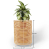 Buy Round Floor Planter - Boho Style - 46 CM - Waral Natural 61238 in the Europe