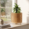 Buy Round floor planter boho - 28 cm - Waral Natural 61239 in the Europe