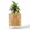 Buy Round floor planter boho - 28 cm - Waral Natural 61239 - in the EU