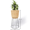 Buy Round Floor Planter - Boho Style - 65 CM - Pert Natural 61242 in the Europe