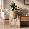 Buy Round Floor Planter - Boho Style - 65 CM - Pert Natural 61242 - in the EU