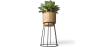 Buy Round Floor Planter - Boho Style - Rustico Natural 61244 at MyFaktory