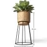 Buy Round Floor Planter - Boho Style - Rustico Natural 61244 - in the EU