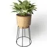 Buy Round Floor Planter - Boho Style - Rustico Natural 61244 home delivery
