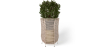 Buy Round Floor Planter - Boho Style - Gremah Natural 61246 in the Europe