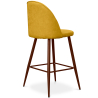Buy Fabric Upholstered Stool - Scandinavian Design - 63cm - Bennett Yellow 61284 with a guarantee