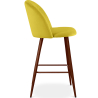 Buy Velvet Upholstered Stool - Scandinavian Design - 66cm - Bennett Yellow 61287 home delivery