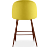 Buy Velvet Upholstered Stool - Scandinavian Design - 66cm - Bennett Yellow 61287 with a guarantee