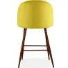 Buy Velvet Upholstered Stool - Scandinavian Design - 66cm - Bennett Yellow 61287 with a guarantee