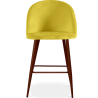 Buy Velvet Upholstered Stool - Scandinavian Design - Bennett Yellow 61287 - in the EU
