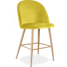 Buy Velvet Upholstered Stool - Scandinavian Design - 63cm - Bennett Yellow 61288 - prices