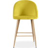 Buy Velvet Upholstered Stool - Scandinavian Design - 63cm - Bennett Yellow 61288 - in the EU