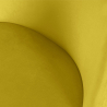 Buy Velvet Upholstered Stool - Scandinavian Design - 63cm - Bennett Yellow 61288 home delivery