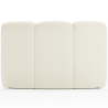 Buy Curved Module Sofa - Upholstered in Bouclé Fabric - Barkleyn White 61248 home delivery