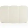 Buy Curved Module Sofa - Upholstered in Bouclé Fabric - Barkleyn White 61248 - in the EU