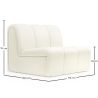 Buy Straight Module Sofa - Upholstered in Bouclé Fabric - Barkleyn White 61249 at MyFaktory