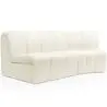 Buy Straight Module Sofa - Upholstered in Bouclé Fabric - Barkleyn White 61249 with a guarantee