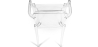 Buy Pack of 2 Transparent Dining Chair - Armrest Design - Louis King Transparent 58735 home delivery