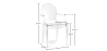 Buy Pack of 2 Transparent Dining Chair - Armrest Design - Louis King Transparent 58735 with a guarantee