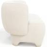 Buy 2/3 Seater Sofa - Upholstered in Bouclé Fabric - Janko White 61252 - in the EU