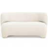 Buy 2/3 Seater Sofa - Upholstered in Bouclé Fabric - Janko White 61252 - in the EU