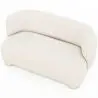 Buy 2/3 Seater Sofa - Upholstered in Bouclé Fabric - Janko White 61252 in the Europe