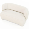 Buy 2/3 Seater Sofa - Upholstered in Bouclé Fabric - Janko White 61252 in the Europe