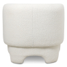 Buy  Upholstered Armchair - Bouclé Fabric Lounge Chair - Janko White 61296 - prices