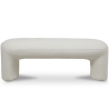 Buy Upholstered Bench in Bouclé Fabric - Loriel White 61307 in the Europe