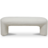Buy Upholstered Bench in Bouclé Fabric - Loriel White 61307 - in the EU