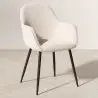 Buy Upholstered Dining Chair in Velvet - Saza Beige 61297 - prices