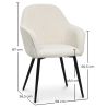 Buy Upholstered Dining Chair in Velvet - Saza Beige 61297 - prices