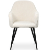 Buy Upholstered Dining Chair in Velvet - Saza Beige 61297 - prices