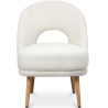 Buy Upholstered Dining Chair in Bouclé - Arka White 61298 in the Europe
