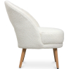 Buy Upholstered Dining Chair in Bouclé - Arka White 61298 with a guarantee
