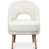 Buy Upholstered Dining Chair in Bouclé - Arka White 61298 at MyFaktory