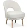 Buy Upholstered Dining Chair in Bouclé - Arka White 61298 home delivery