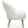 Buy Upholstered Dining Chair in Bouclé - Arka White 61298 with a guarantee