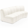 Buy Modular Sofa - Upholstered in Bouclé - 2 Modules - 3/4 Seater - Barkleyn White 61308 in the Europe