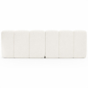 Buy Modular Sofa - Upholstered in Bouclé - 2 Modules - 3/4 Seater - Barkleyn White 61308 with a guarantee