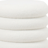 Buy Round Pouf Upholstered in Bouclé Fabric - Leonora White 61301 - in the EU