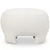 Buy Upholstered Ottoman - Pouf in Bouclé Fabric - Janko White 61305 - in the EU