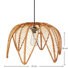 Buy Rattan Ceiling Lamp - Boho Bali Style - Heyma Natural 61311 with a guarantee