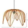 Buy Rattan Ceiling Lamp - Boho Bali Style - Heyma Natural 61311 with a guarantee