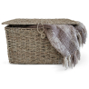 Buy Natural Fiber Basket with Lid - 40x30CM - Vernui Brown 61313 at MyFaktory
