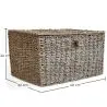Buy Natural Fiber Basket with Lid - 40x30CM - Vernui Brown 61313 at MyFaktory